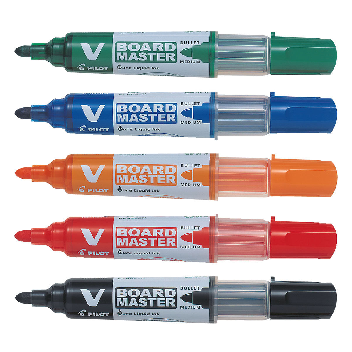 Markör i 5 färger, medium