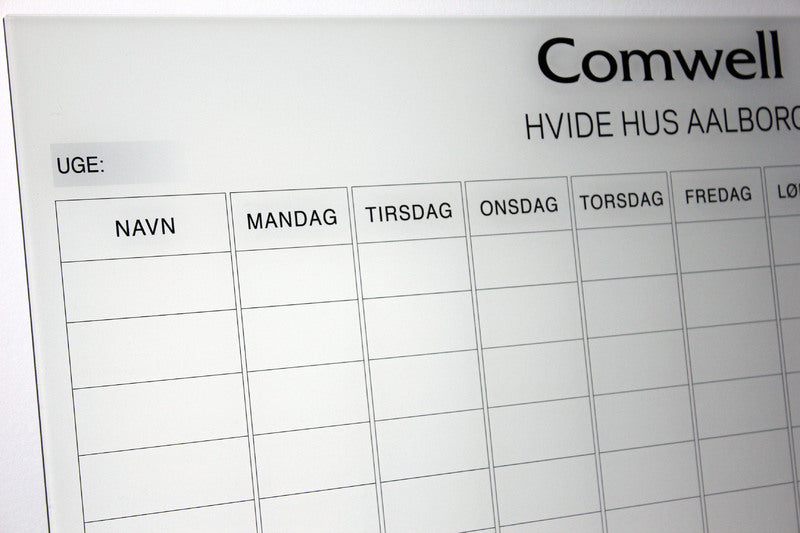 Veckoschema och styrelser för företag