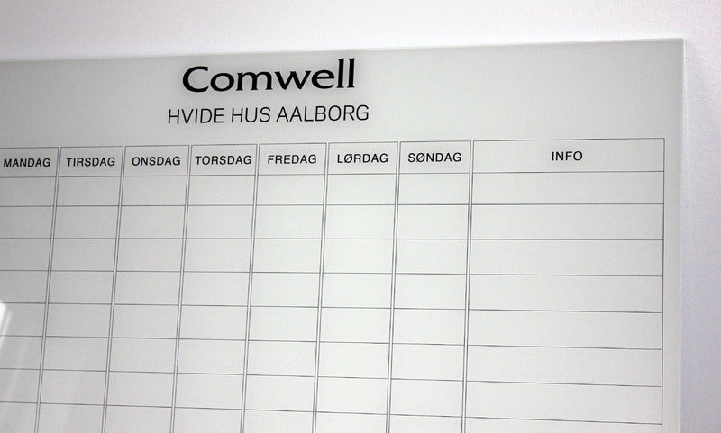 Veckoschema och styrelser för företag