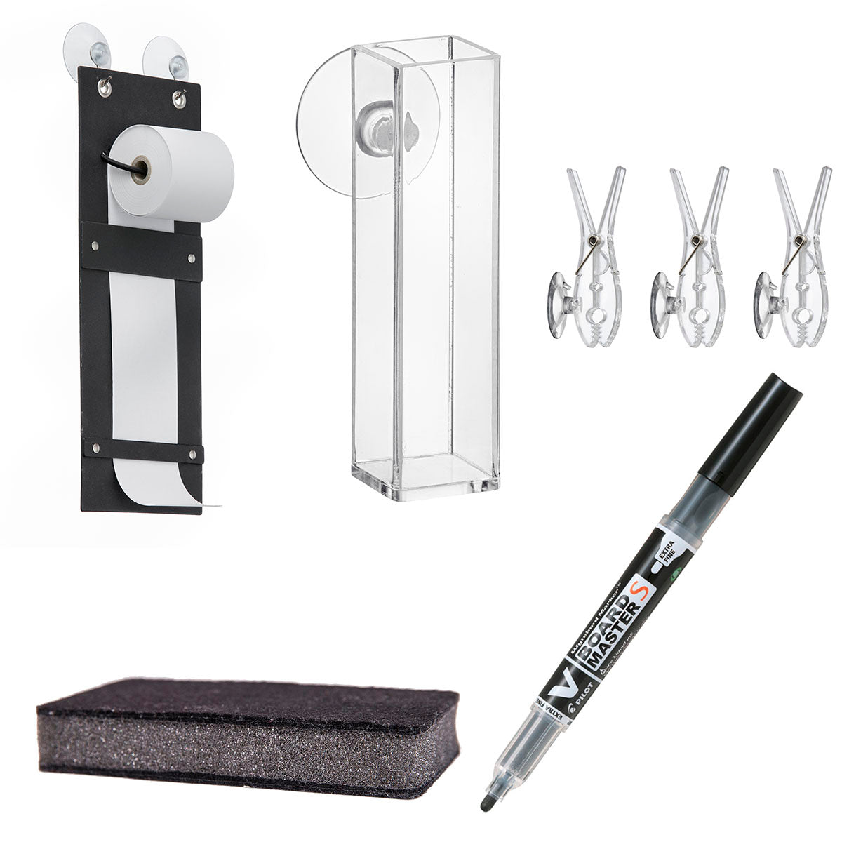 Mellantillbehörspaket med påminnelse, tydliga klämmor