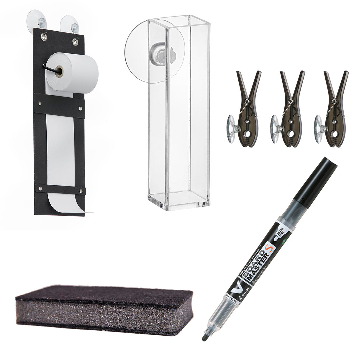 Medium tillbehörspaket med påminnelse, svarta klämmor