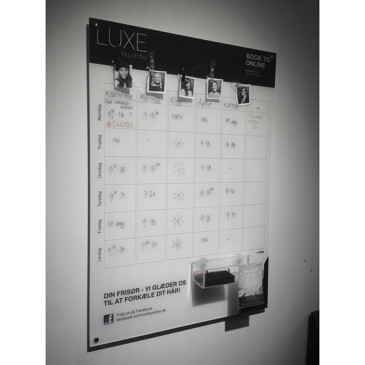 Veckoschema och styrelser för företag