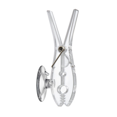 Klämma med sugkopp, klar, 3-pack.