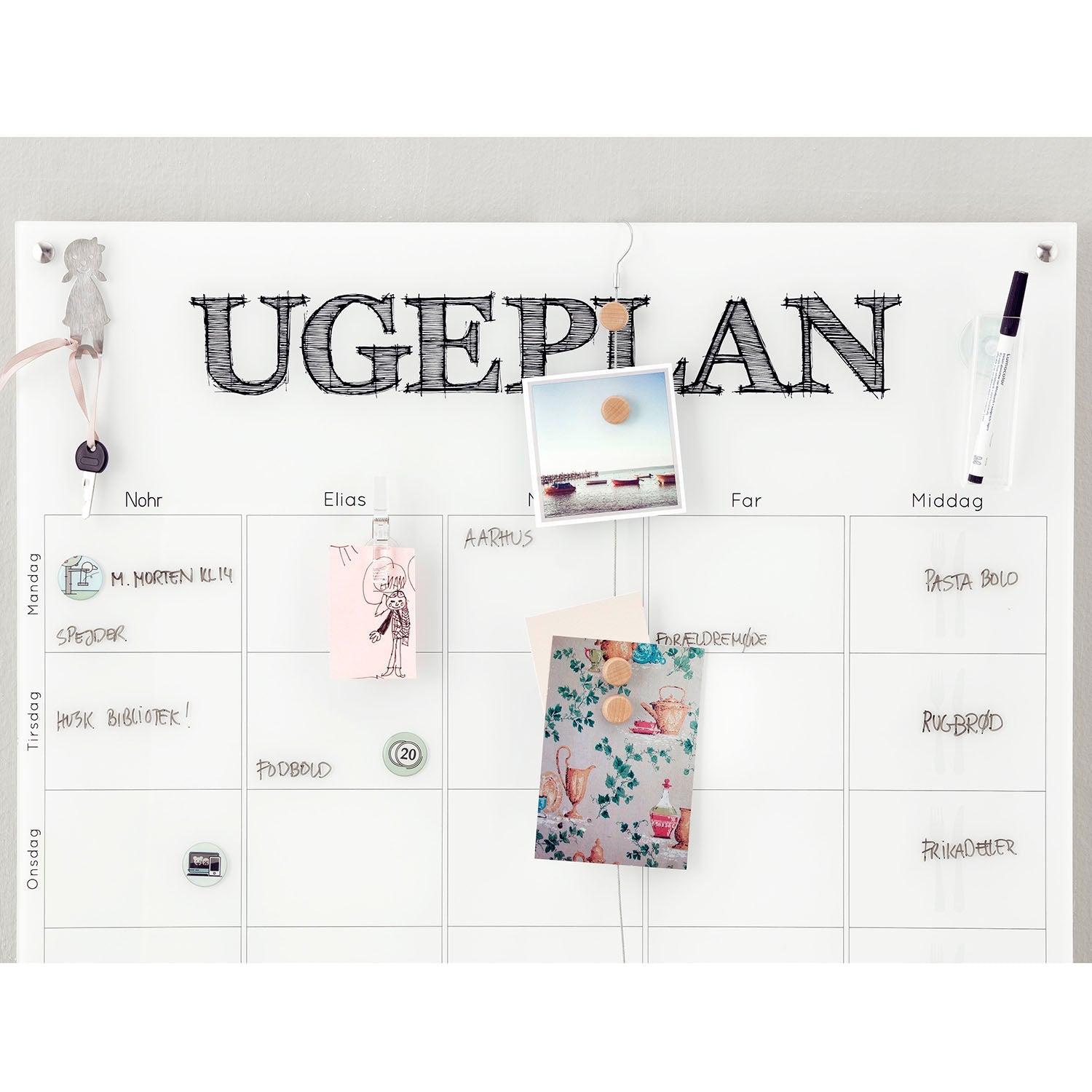 Stort tillbehörspaket, svarta klämmor