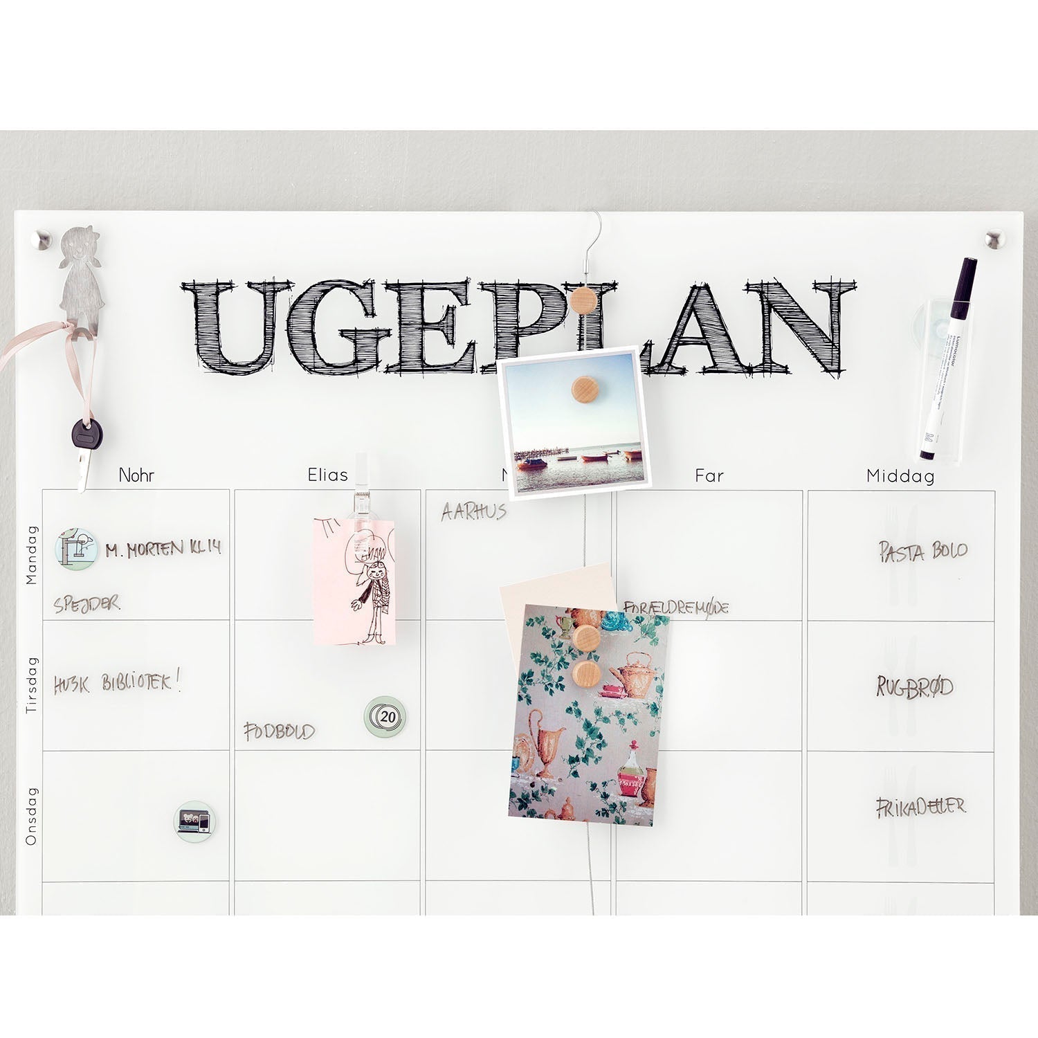 Mellantillbehörspaket med fotosladd, genomskinliga klämmor