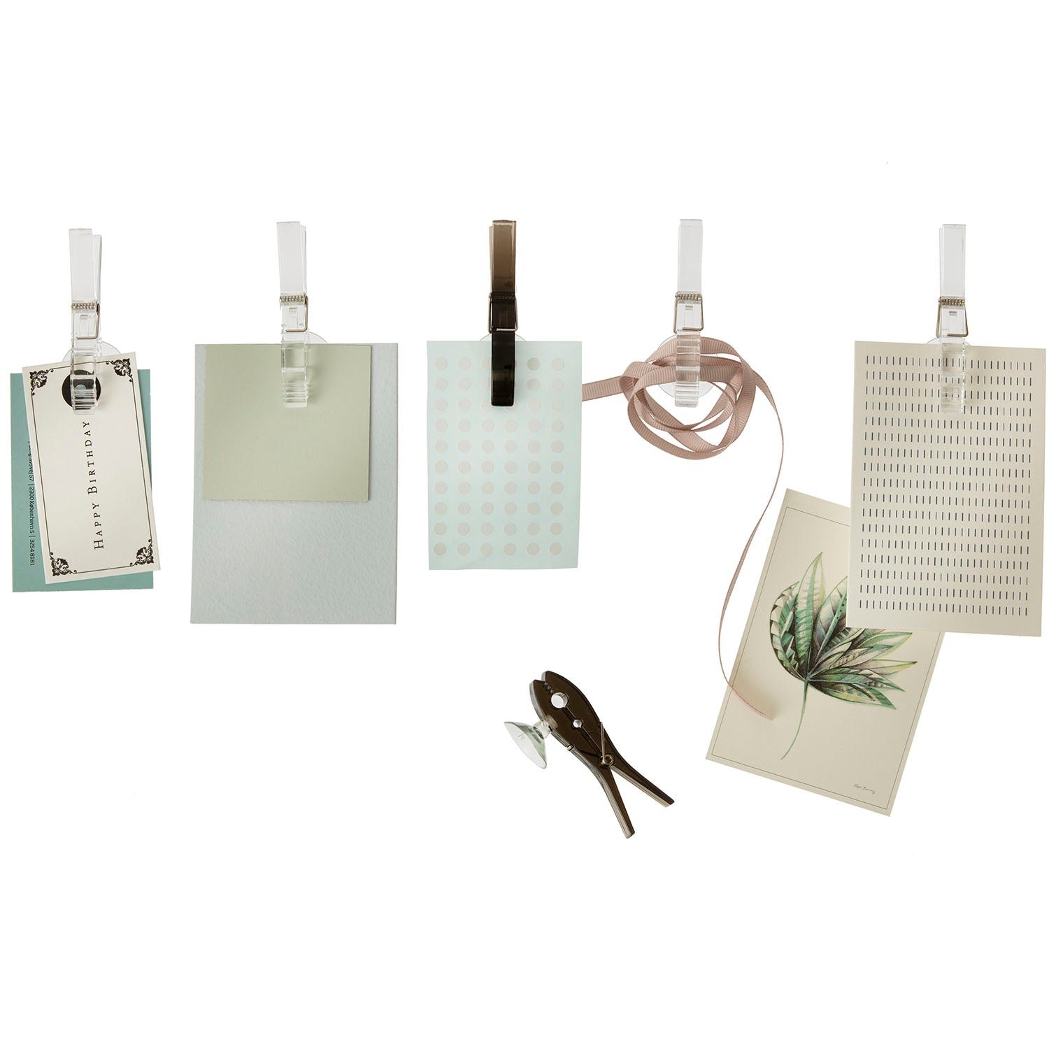 Medium tillbehörspaket med påminnelse, svarta klämmor