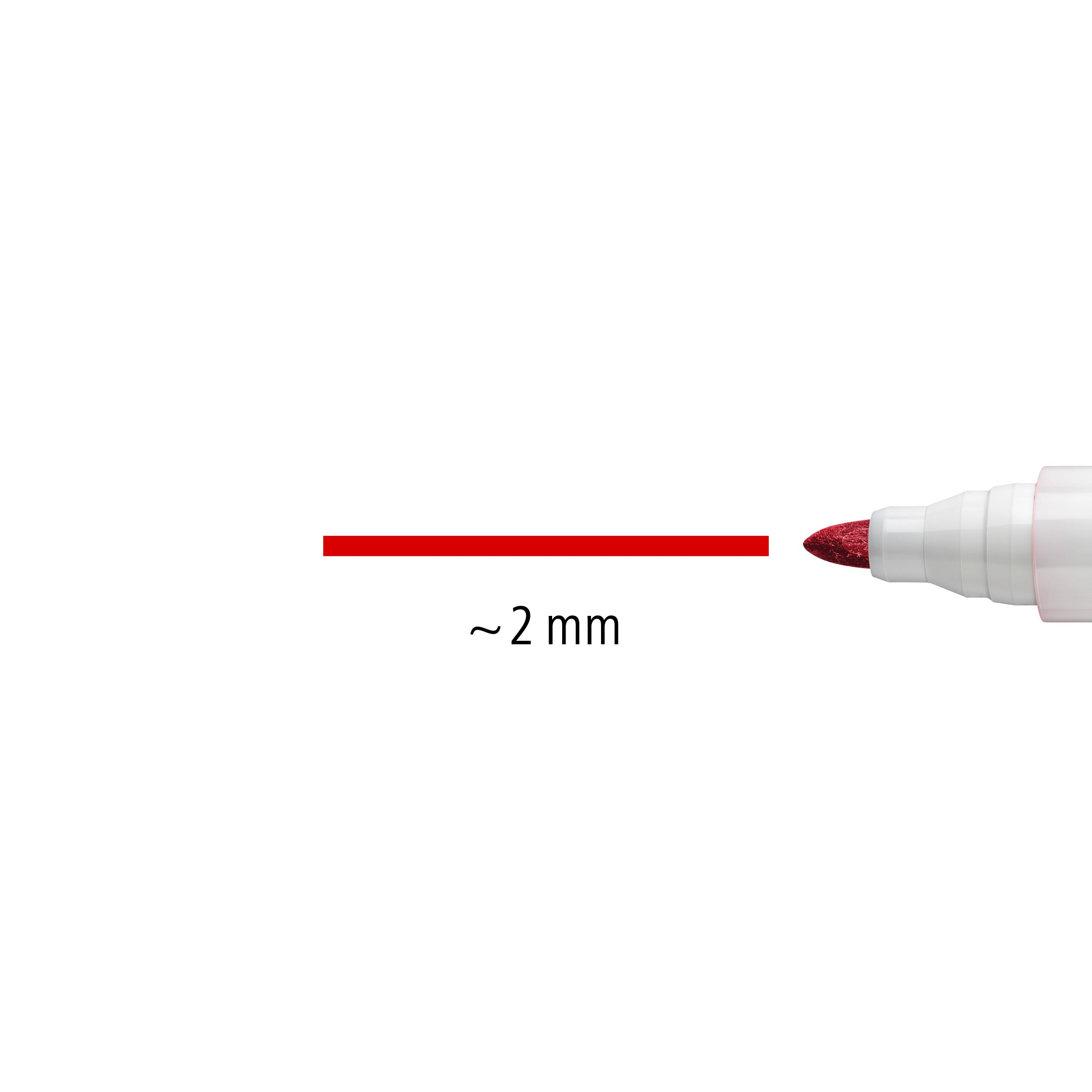 Whiteboard-tuscher i 4 färger, 2 mm spets.